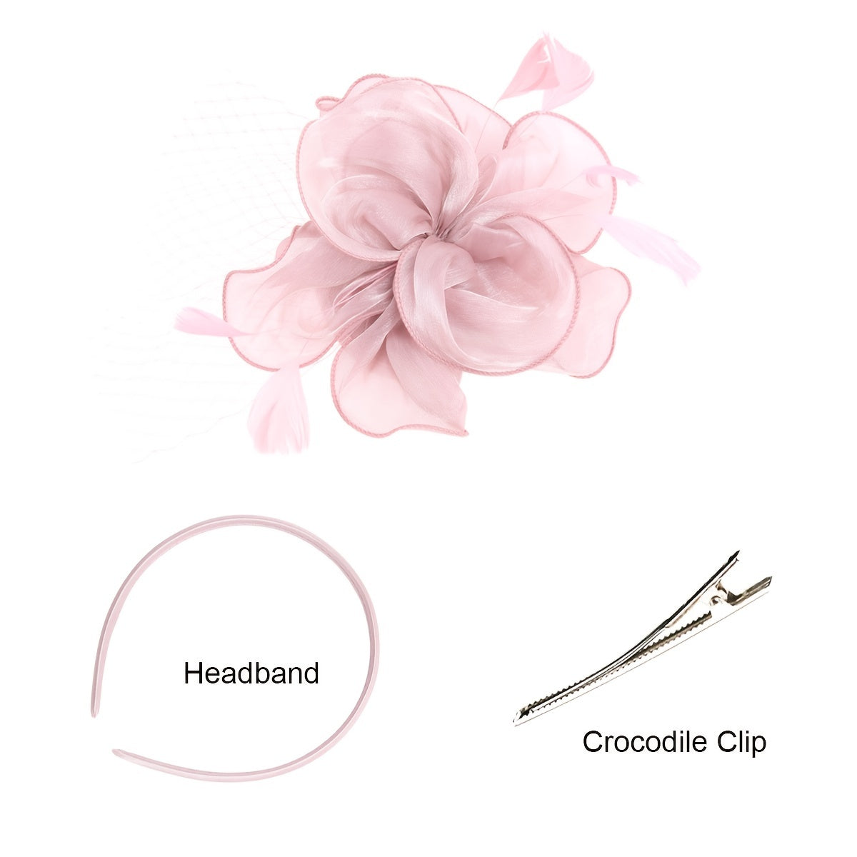 Fascinator Hat For Women Tea Party Headband Wedding Cocktail Flower