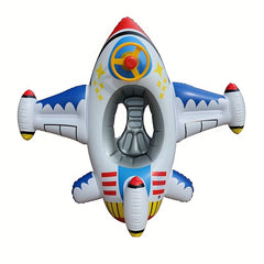 Inflatable Airplane Swimming Ring Float with Steering Wheel