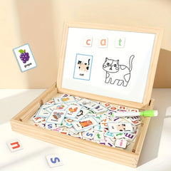 Educational Magnetic Drawing Board with Alphabet Numbers Shapes
