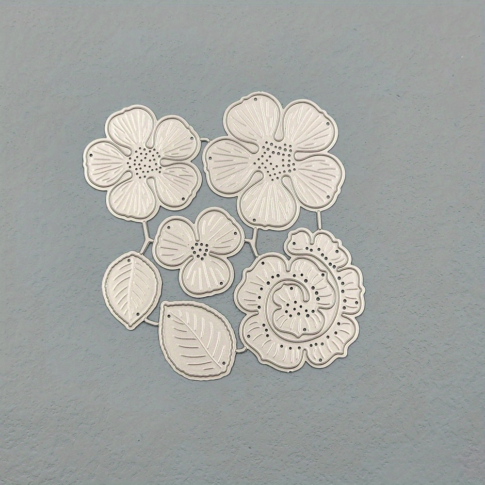 3D Flower Metal Cutting Dies Rose Flower Die Cuts Stencil for Card Making