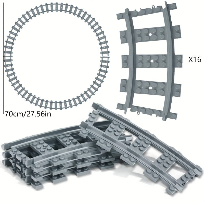 Train Track Building Blocks Educational Toys for Kids - Perfect Gift Idea