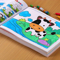 Kids Coloring Book with Guides Educational Drawing Activity Book