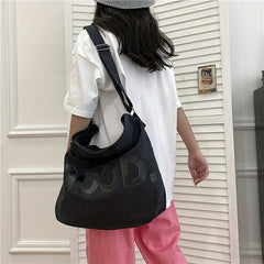 Vintage Vegan Crossbody Bag Large Capacity Shoulder Bag