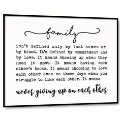Family Quote Family Wall Decor Family Isn't Defined Adoption Gift