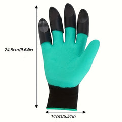 Waterproof Garden Gloves with Claws for Planting Weeding Seeding