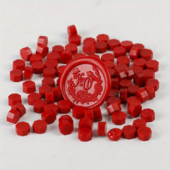 100pcs Octagonal Wax Pellets Seal Stamp Wax Beads for Embellishment
