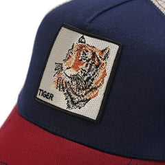 Unisex Animal Embroidered Baseball Cap for Outdoor Sport
