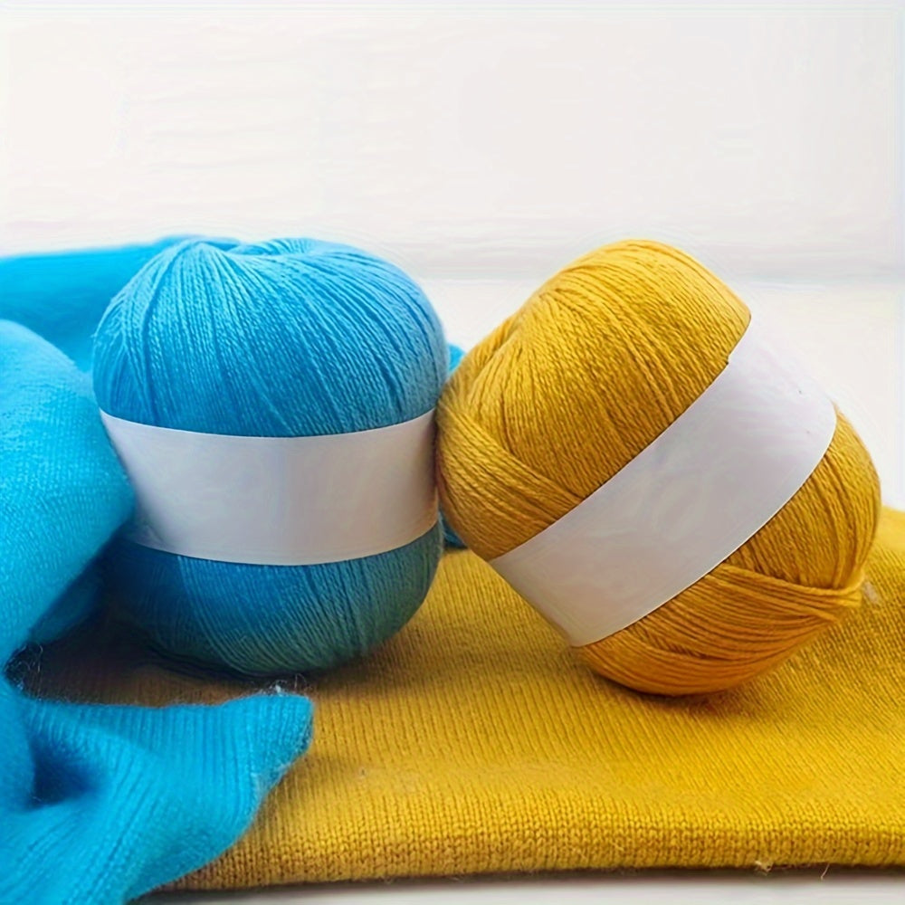 2pcs Hand Woven Cashmere Scarf Sweater Thread DIY Yarn 50g pc