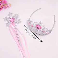 Baby Girls Halloween Tiara Crown & Wand Set