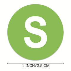 500pcs 1inch Size Label Sticker Roll XS-XXXL