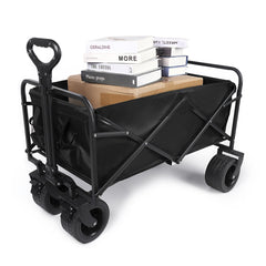 Heavy Duty Collapsible Folding Wagon With Drink Holders