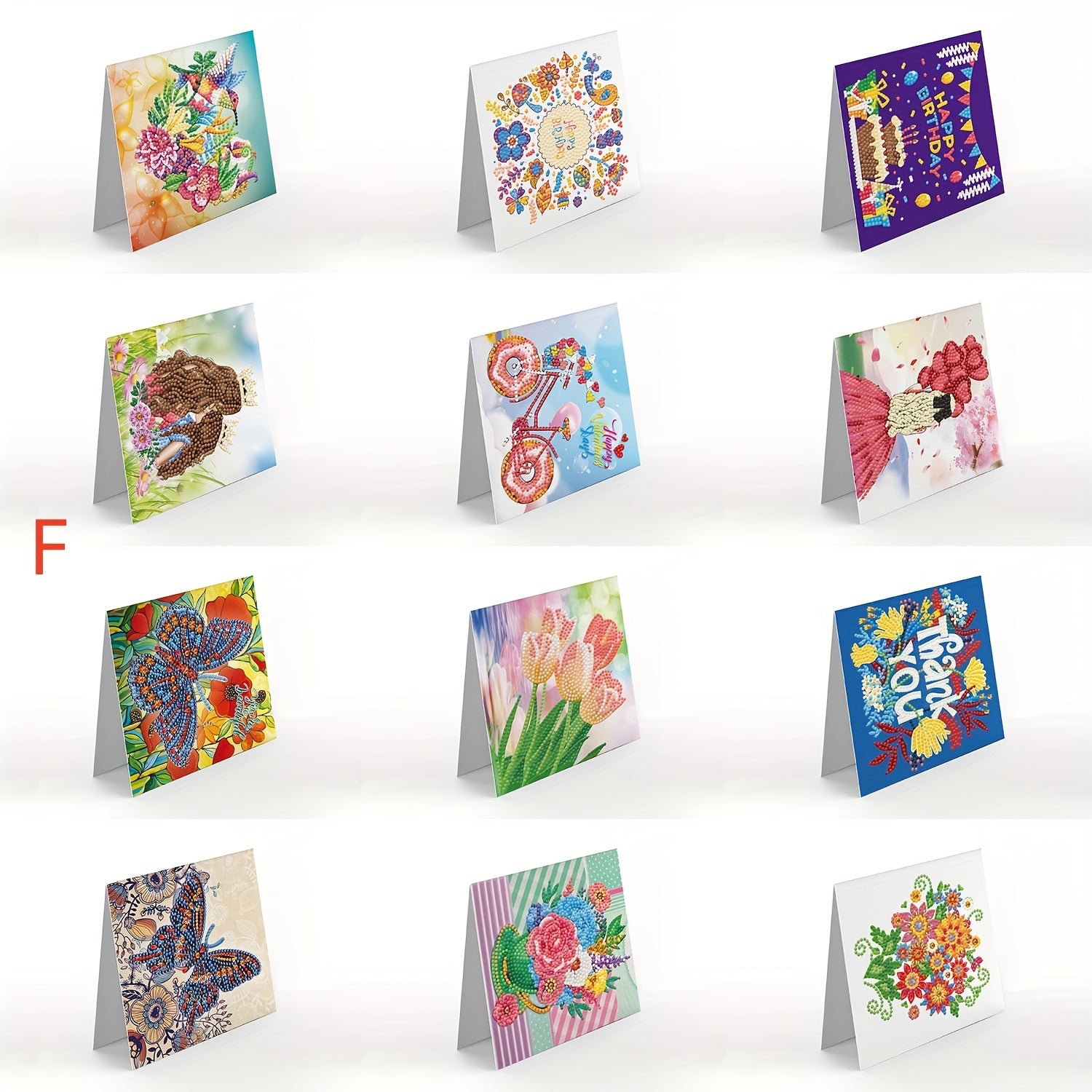 1pc Diamond Painting DIY Greeting Card Artificial Diamond Embroidery