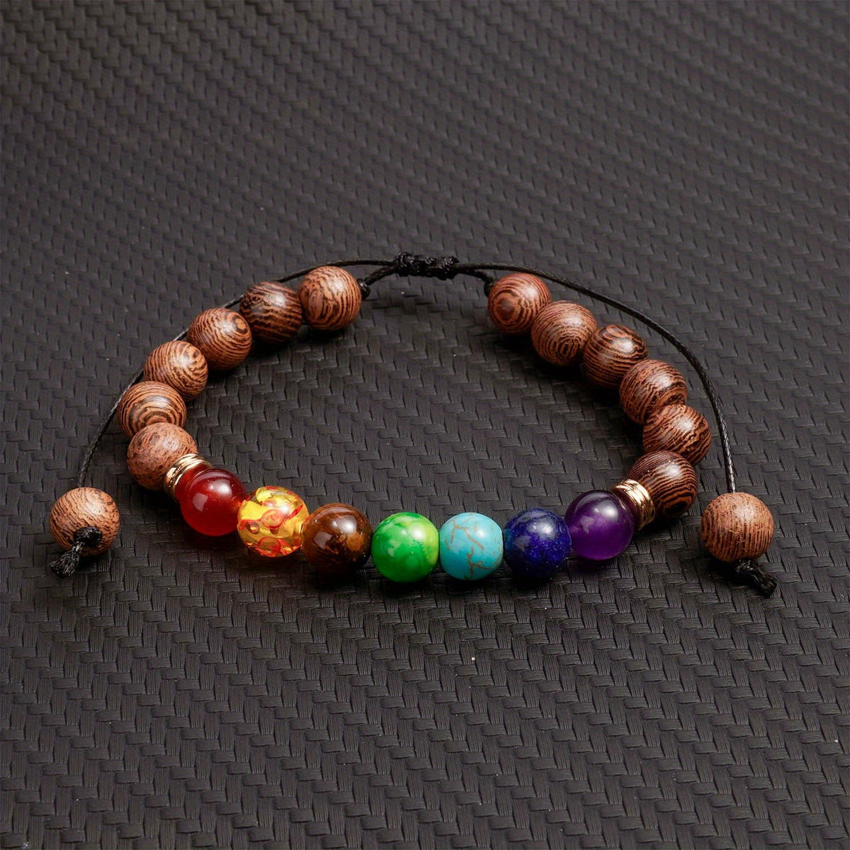 7 Chakra Reiki Healing Bracelet Energy Yoga Beads Bangle