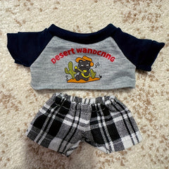 Plush Doll T-shirt & Pants Suit 3 Colors