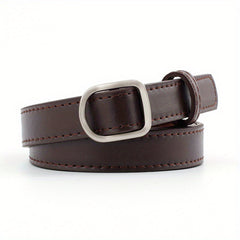 Women's Non-Porous Thin Belt for Jeans and Pants