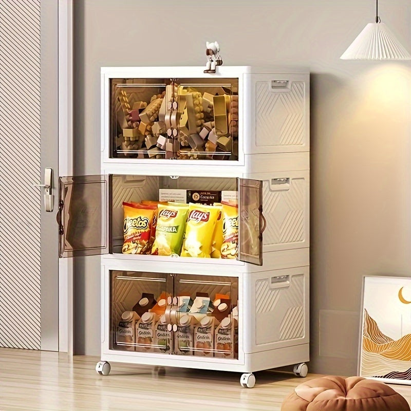One Layer Stackable Folding Storage Bin Sturdy Mega Size