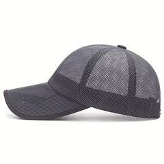 Summer Sun Protection Lengthened Brim Baseball Mesh Hat
