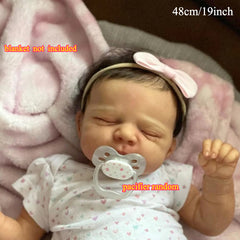 19 Inch Soft Vinyl Youngsters Doll Realistic Sleeping Girl Toy