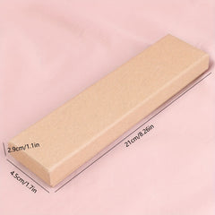 Natural Velvet Jewelry Storage Box for Necklace Bracelet Pendant with Soft Foam