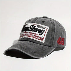 Stary Embroidery Baseball Cap Washed Distressed Patch Summer Sports Hat