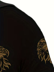 Men's Eagle Print Hoodie Graphic Sweatshirt Pullover
