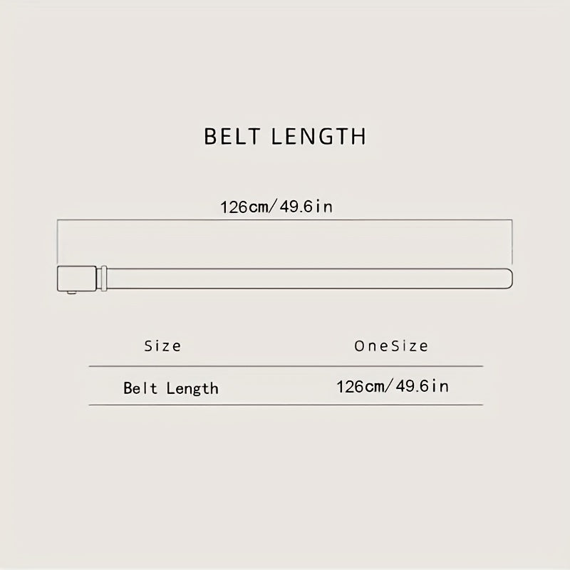 Men's Business Automatic Buckle PU Leather Belt Birthday Gift