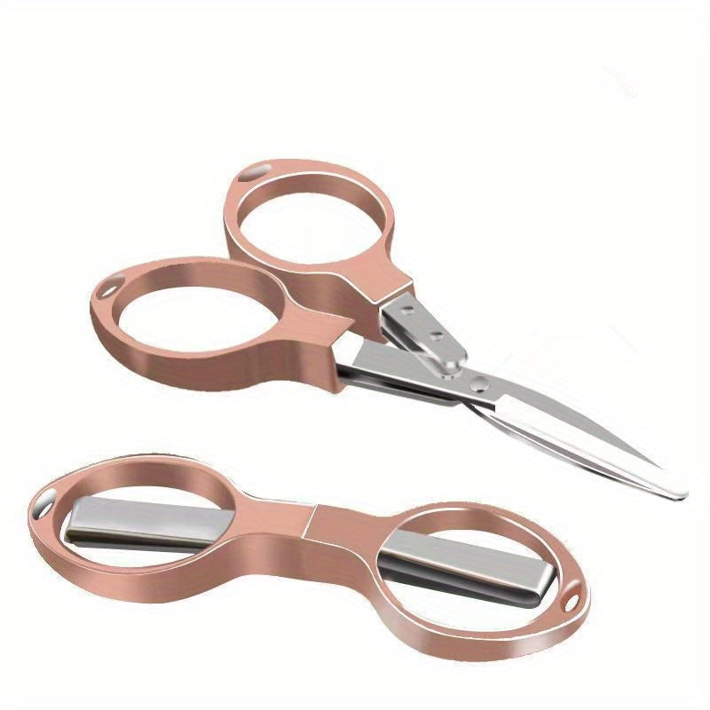 Portable Stainless Steel Folding Scissors for Travel