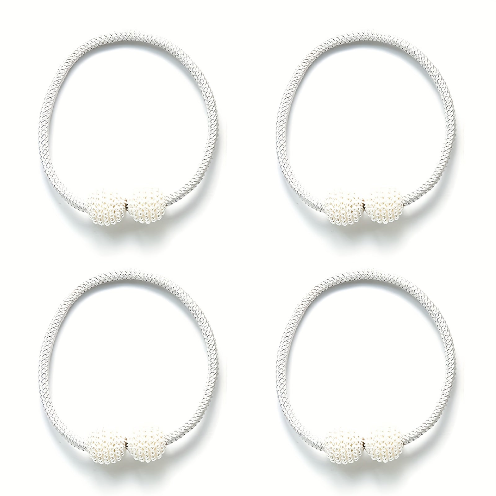 Magnetic Curtain Tiebacks Faux Pearl Ball Decorative Home Curtain Buckle