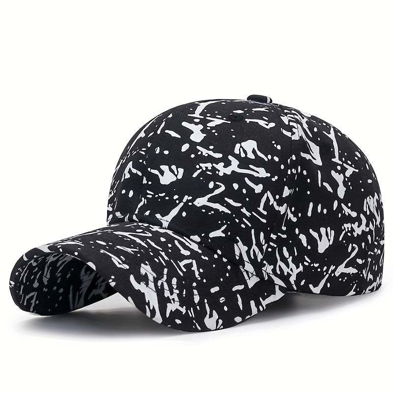 Dotted Print Cotton Baseball Cap Hip Hop Candy Casual Dad Hats Adjustable