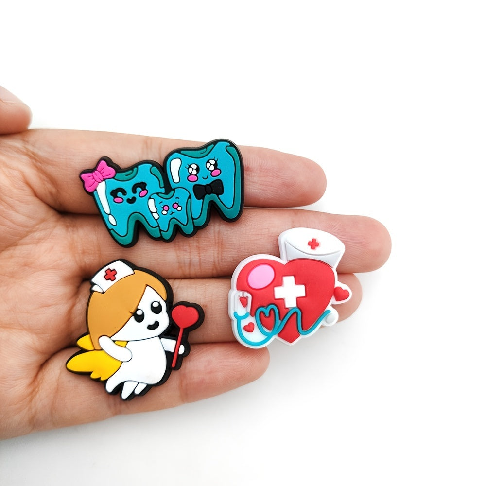 30pcs Cartoon Medical Care Shoe Flower Shoe Jewelry Decoration