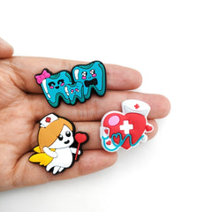 30pcs Cartoon Medical Care Shoe Flower Shoe Jewelry Decoration