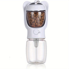 Leak Proof Dog Water Bottle with Food Container for Travel
