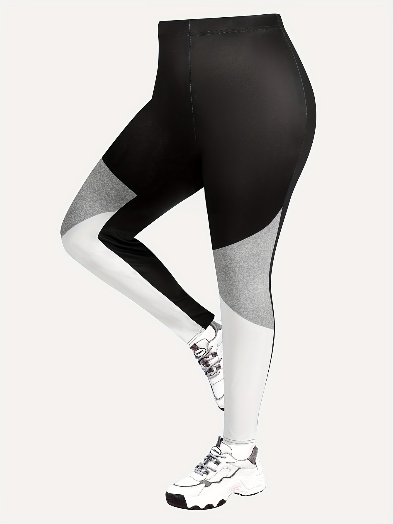  Colorblock High Waisted Leggings