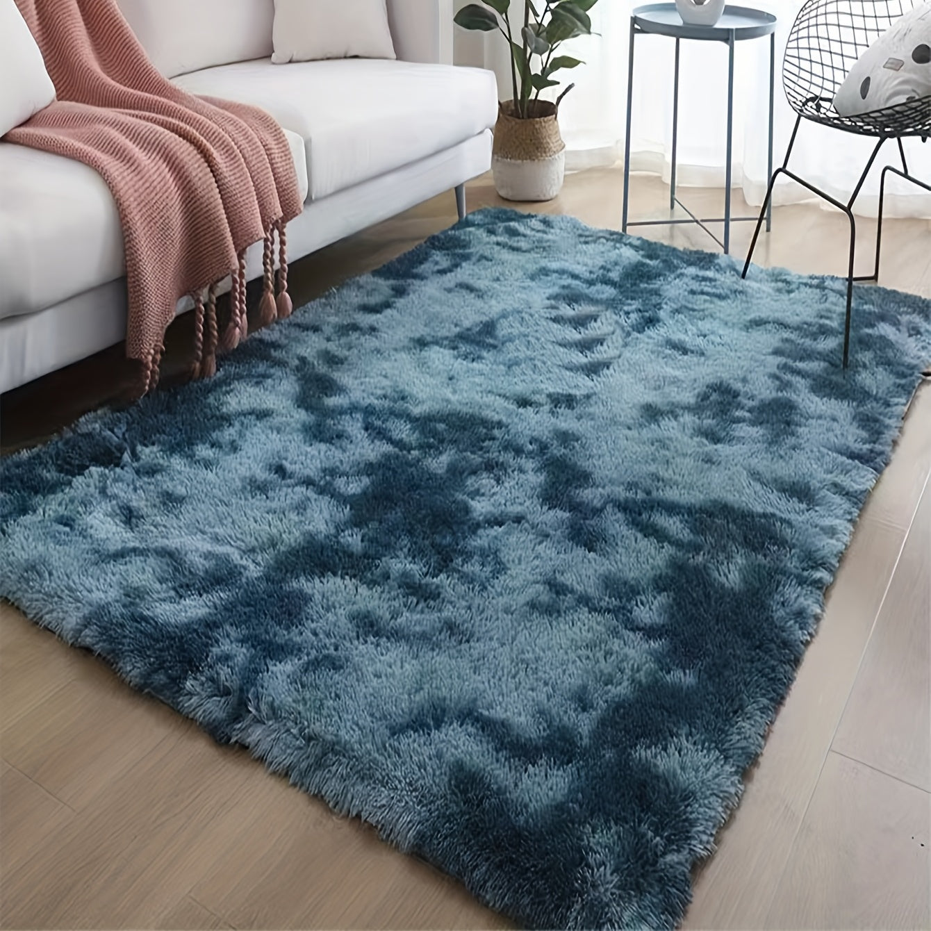 Soft Plush Shaggy Area Rug Fluffy Floor Carpet for Bedroom Living Room