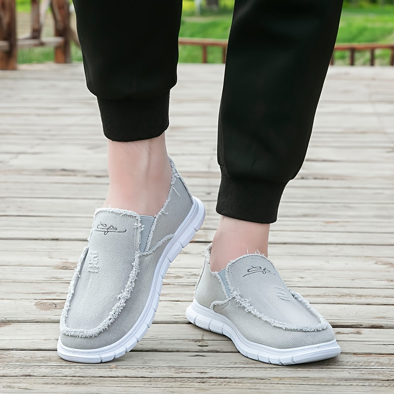 Men's Slip On Canvas Shoes Lightweight Casual Flats