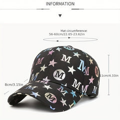 Letter Printed Baseball Cap Cotton Hip Hop Sunshade Dad Hat