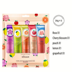Fragrance Hand Cream Set - Moisturizing & Nourishing, Reduces Dry Hands
