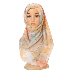 Floral Shawl Warm Yarn Scarf Beach For Women