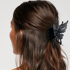 Large Hollow Butterfly Hair Claw Clips Strong Hold Barrettes for Thick Hair