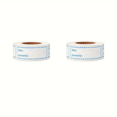 2pcs Removable Freezer Labels 1 X 3 Inch Food Storage Stickers