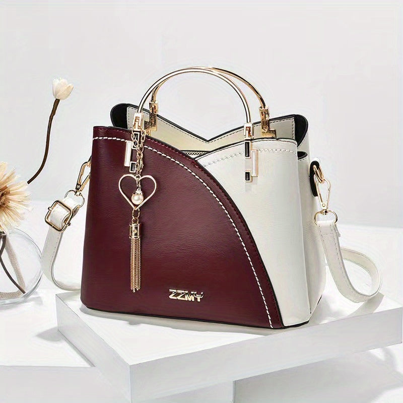 Tassel Crossbody Bag Top Ring Office Purse