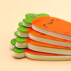 Carrot Memo Pad Spiral Expression Unique Shape