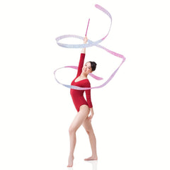 2pcs Sparkling Dance Ribbons for Kids Artistic Dancing Training
