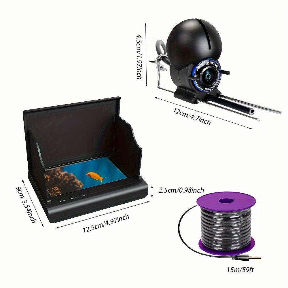 Visual Fish Finder with Ultra Definition Camera and Infrared Light