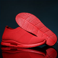 Women's Knitted Sock Sneakers Slip On Low Top Walking Shoes