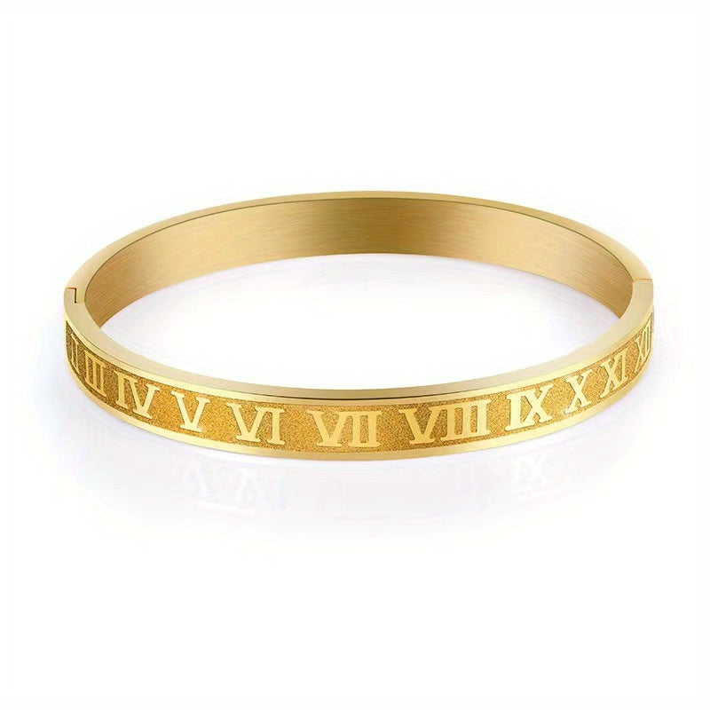 Stainless Steel Golden Men's Bangle