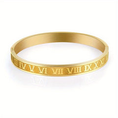 Stainless Steel Golden Men's Bangle
