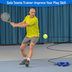 Single Tennis Trainer with Base and Ball