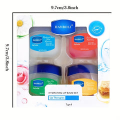4-in-1 Moisturizing Lip Balm Set - Natural & Organic Ingredients