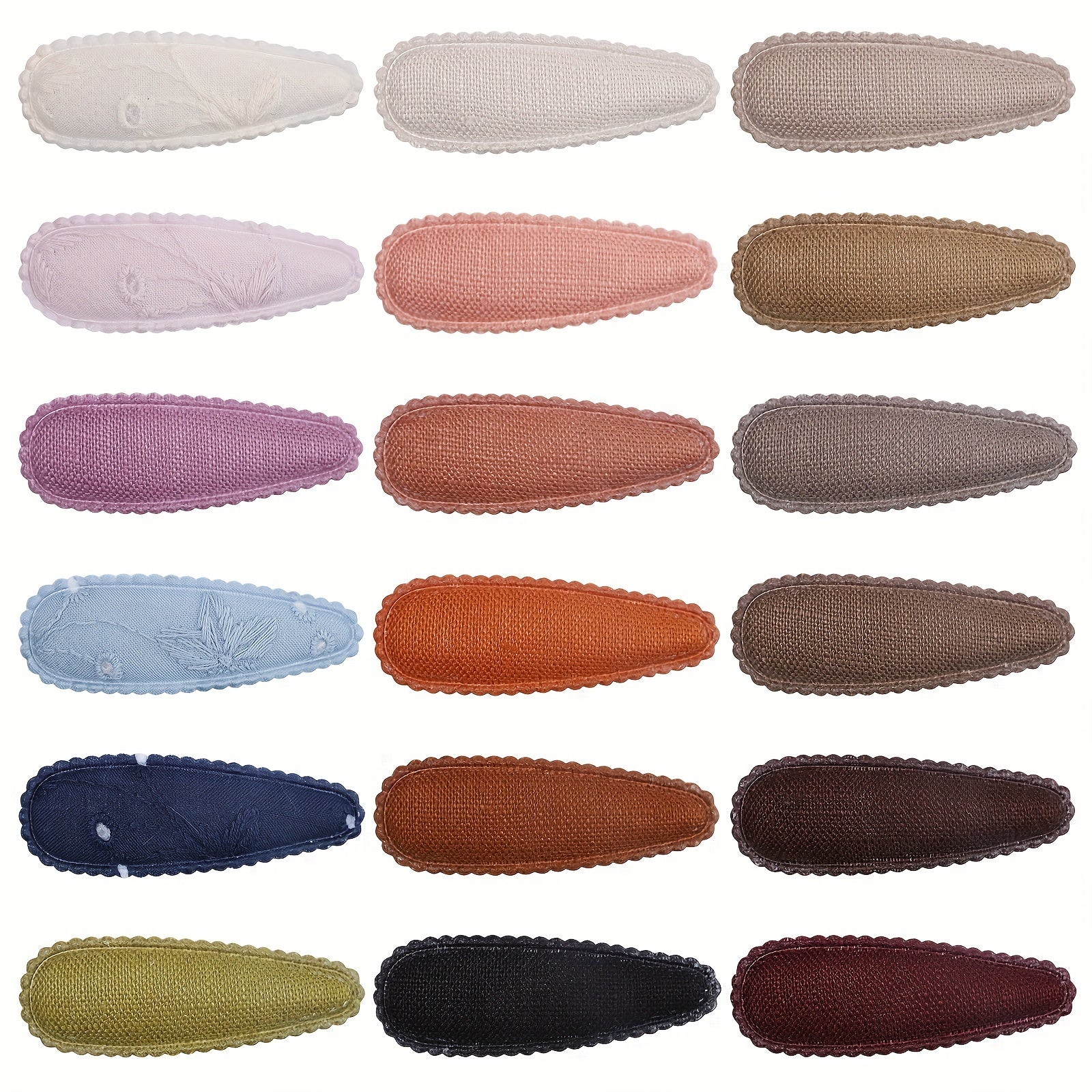 18pcs Plush Hair Clip for Side Bang Braids Girls Hair Clip